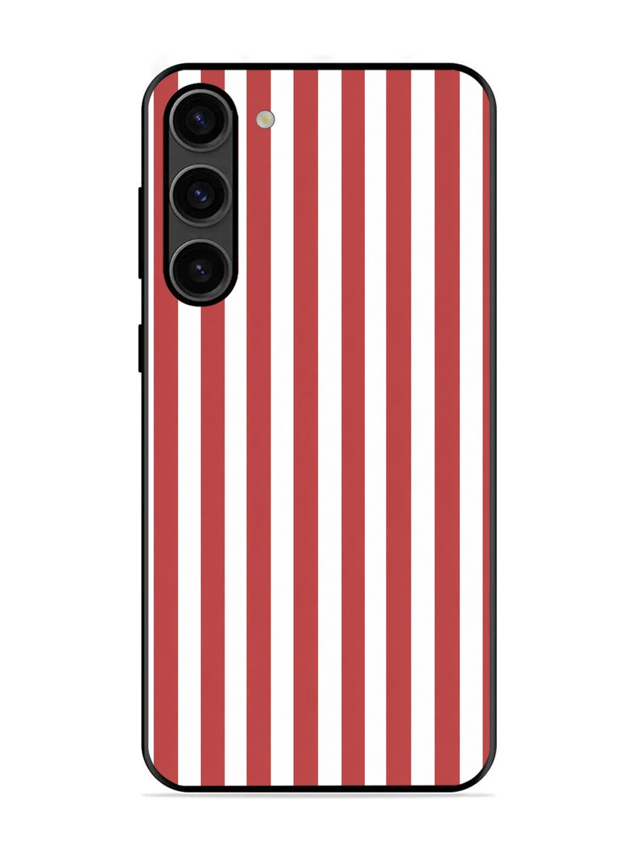 Samsung Galaxy S23 Plus 5G Vertical Stripes Coral Red