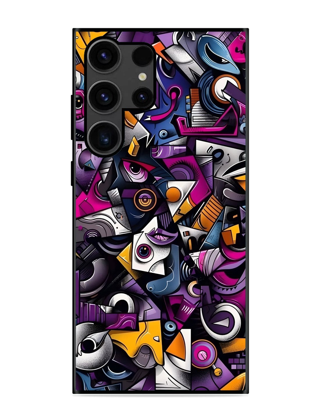 Samsung Galaxy S23 Ultra Abstract Geometric Graffiti Chaos