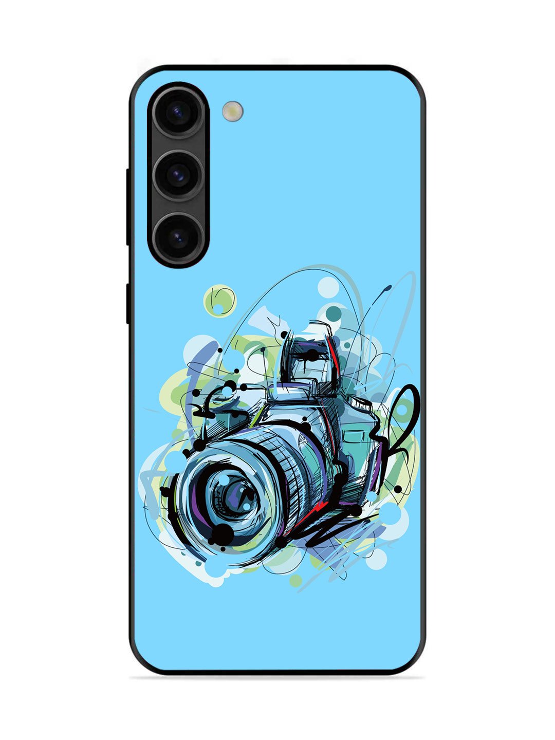Samsung GALAXY S23 5G Camera Blue Background