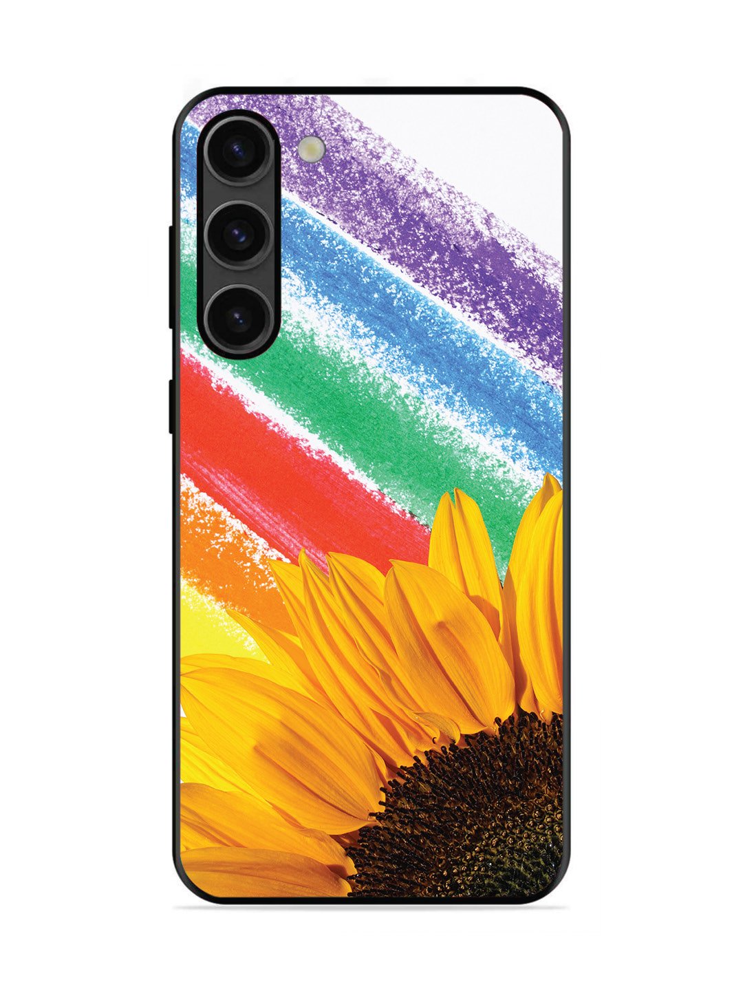 Samsung GALAXY S23 5G Sunflower on Colourful Lines