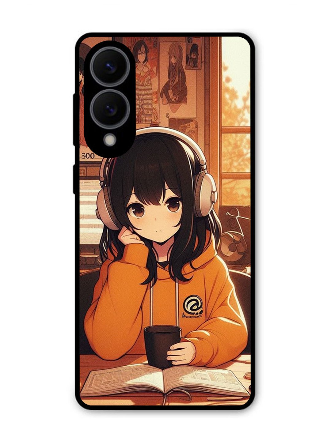 Samsung Galaxy S25 Edge Cute Girl listening Music