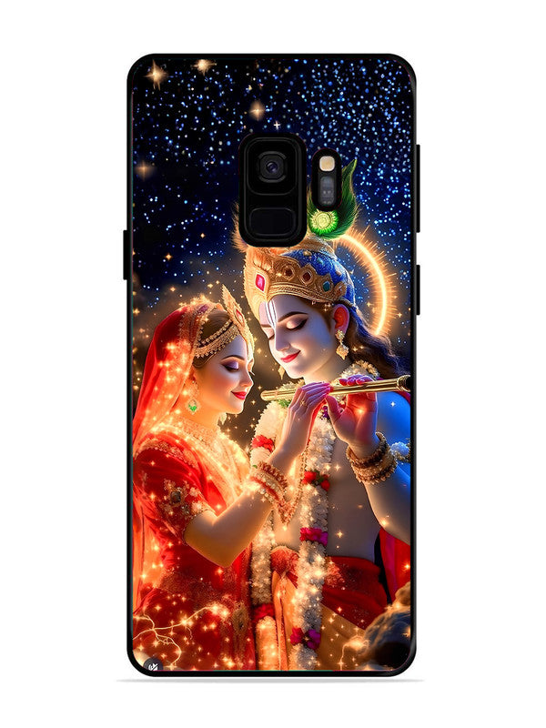 Samsung Galaxy S9 Radha Krishna posing with flute