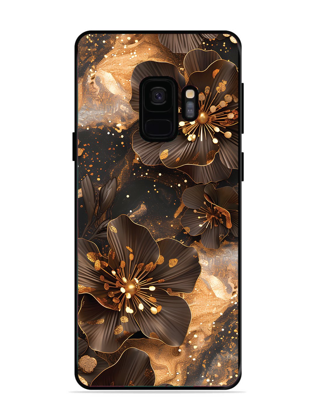 Samsung GALAXY S9 Golden Flowars