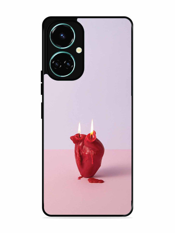 Tecno camon 19 A Lighted Heart Candle