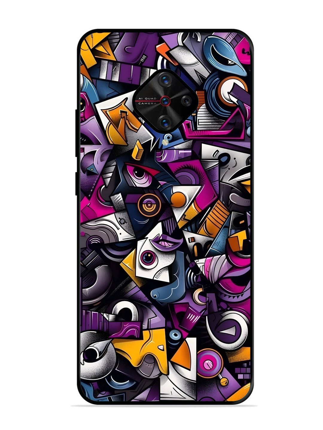 Vivo S1 Pro Abstract Geometric Graffiti Chaos
