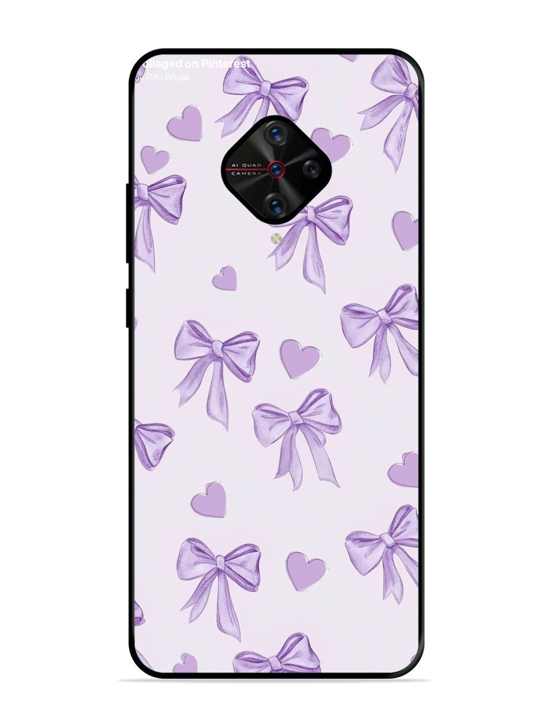 Vivo S1 Pro Bow Tie, Purple Hair Band