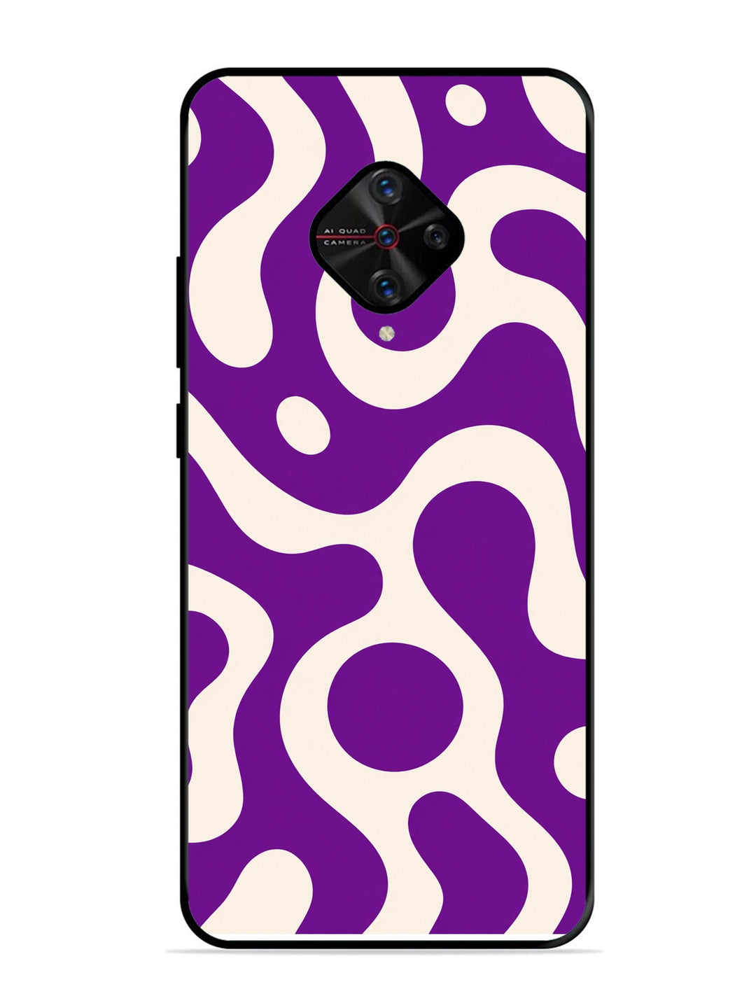 Vivo S1 Pro Fluid wave pattern Purple