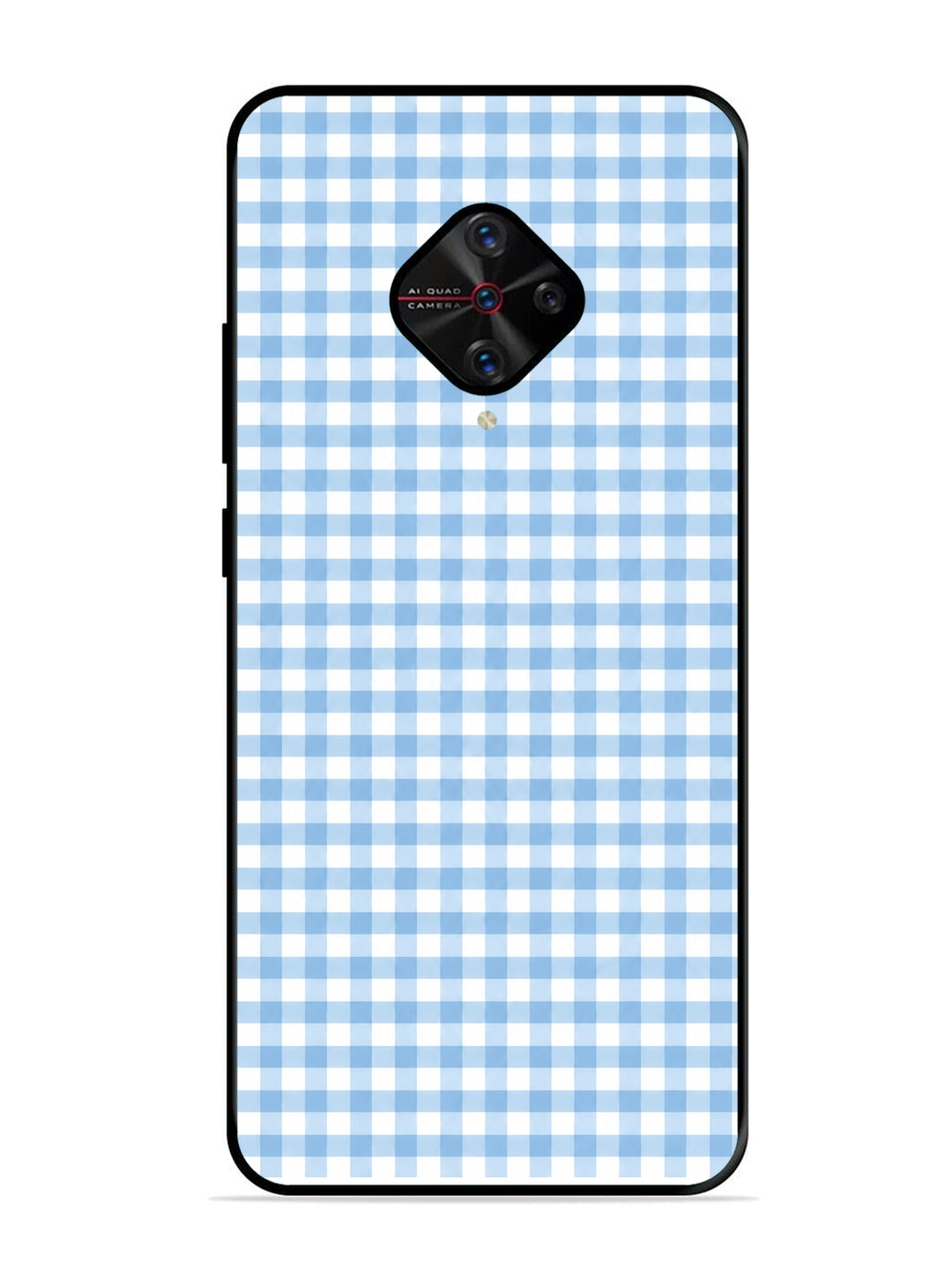 Vivo S1 Pro Gingham Checks Sky blue