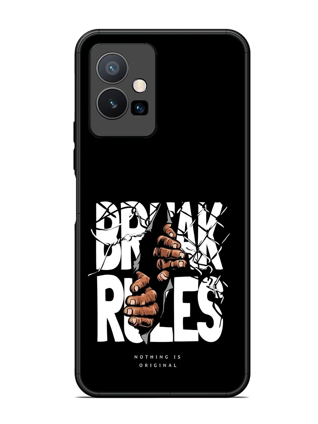 Vivo T1 5G Break Rules Gritty Typography Art