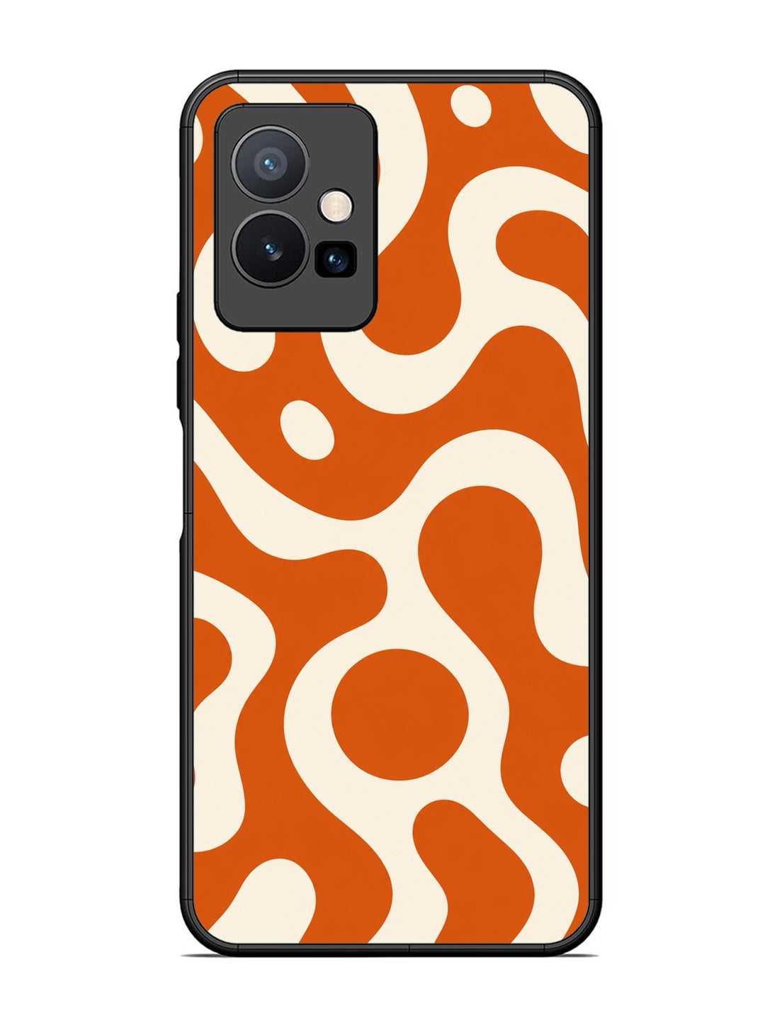 Vivo T1 5G Fluid wave pattern Orange
