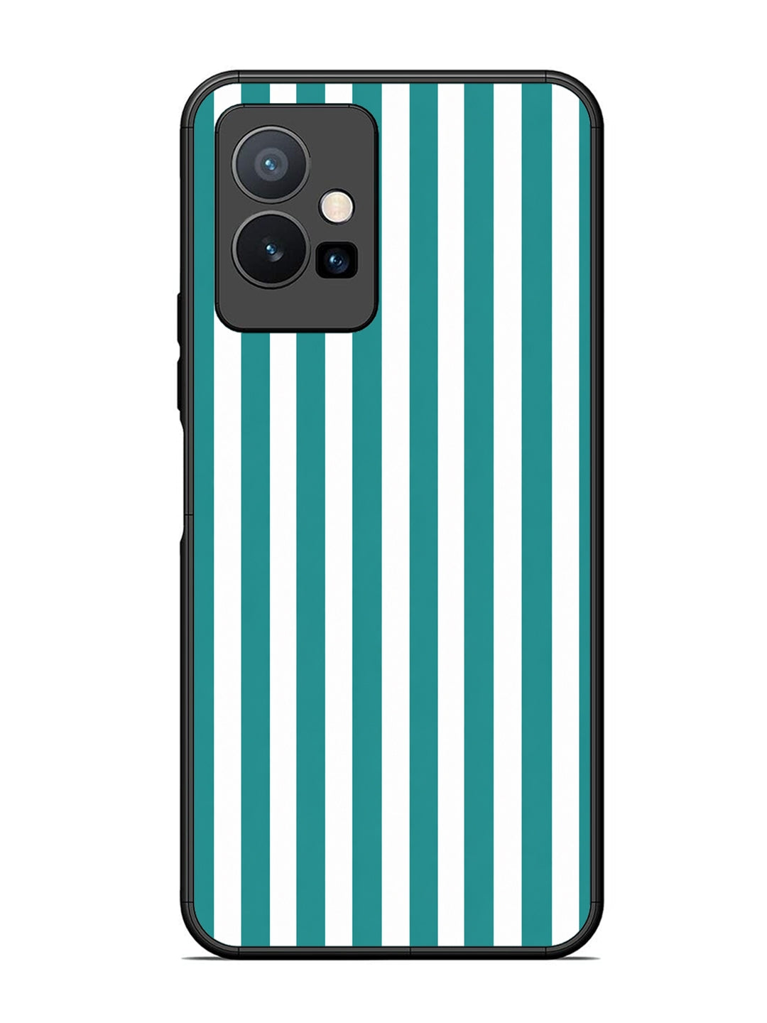 Vivo T1 5G Vertical Stripes Teal Grean