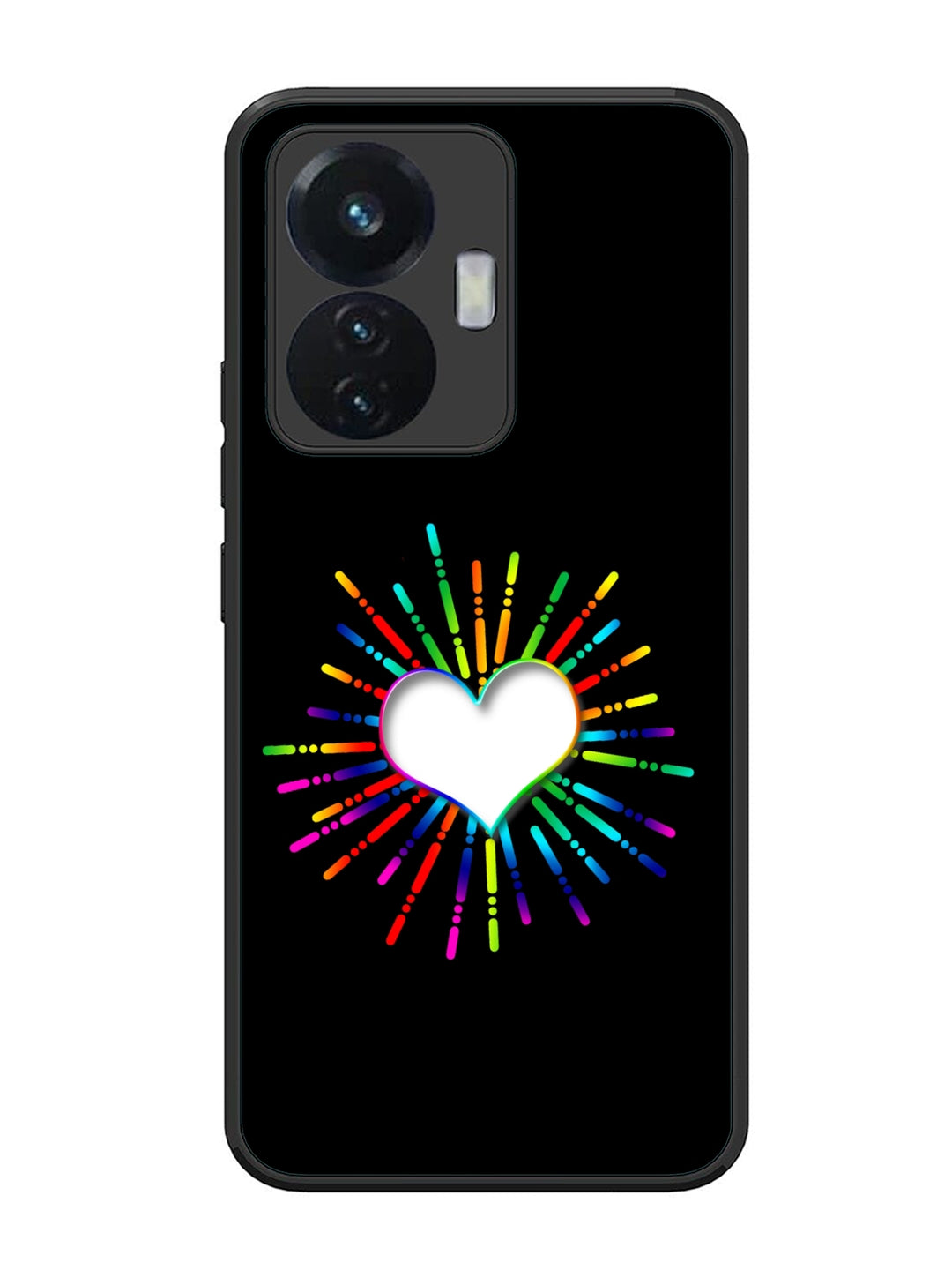 Vivo T1 44W Colourful Heart on Black