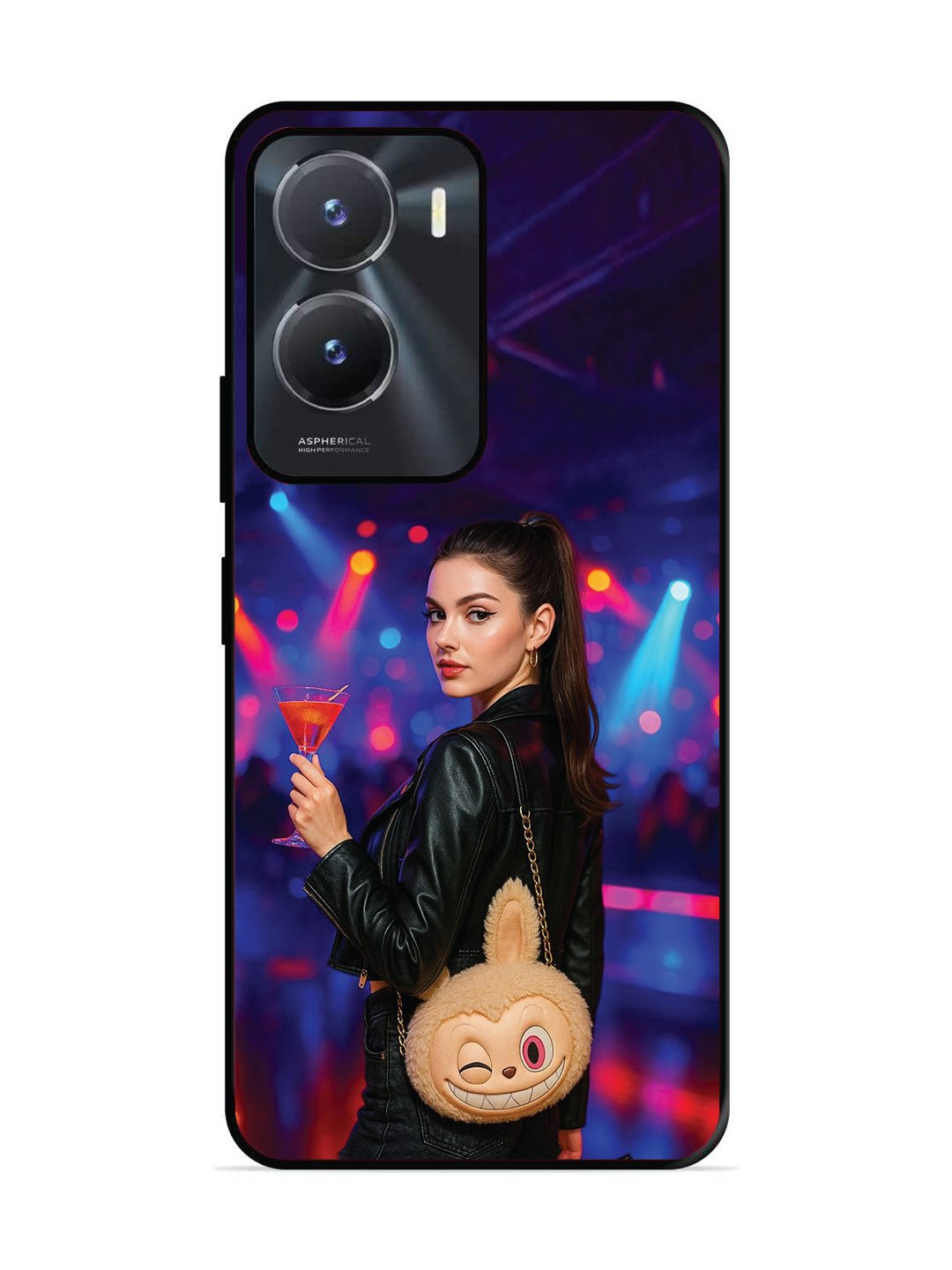 Vivo Y16 Girl with Labubu Purs