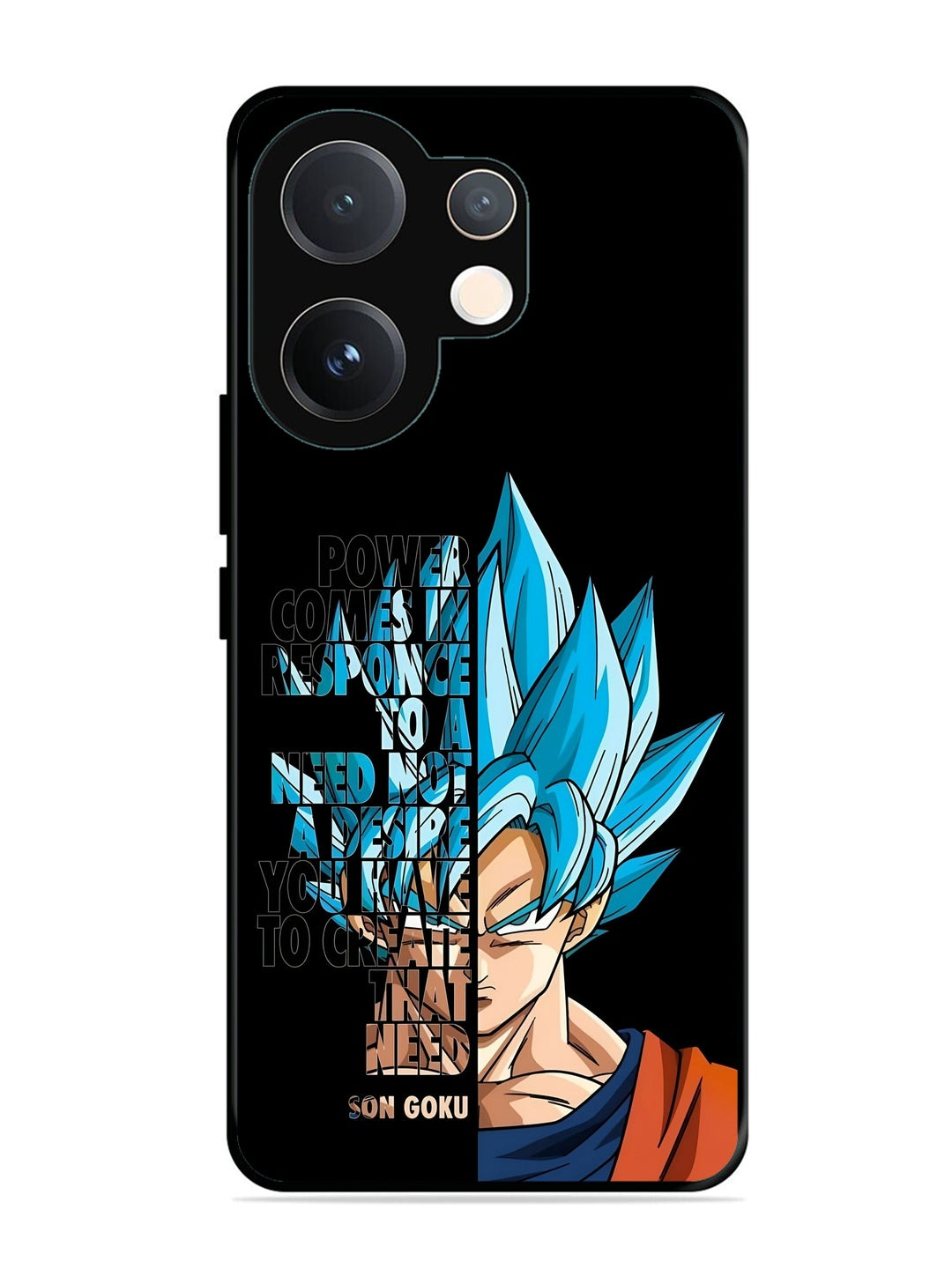 Vivo T4 Pro 5G Son of Goku Blue Motivational Art