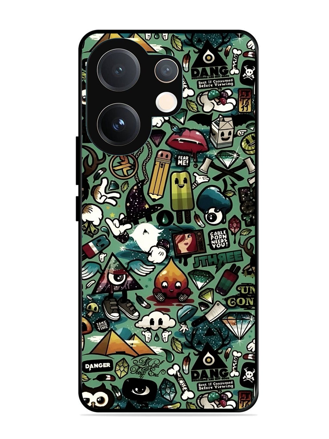 Vivo T4 Pro 5G Pop Art Doodle Graffiti Collage
