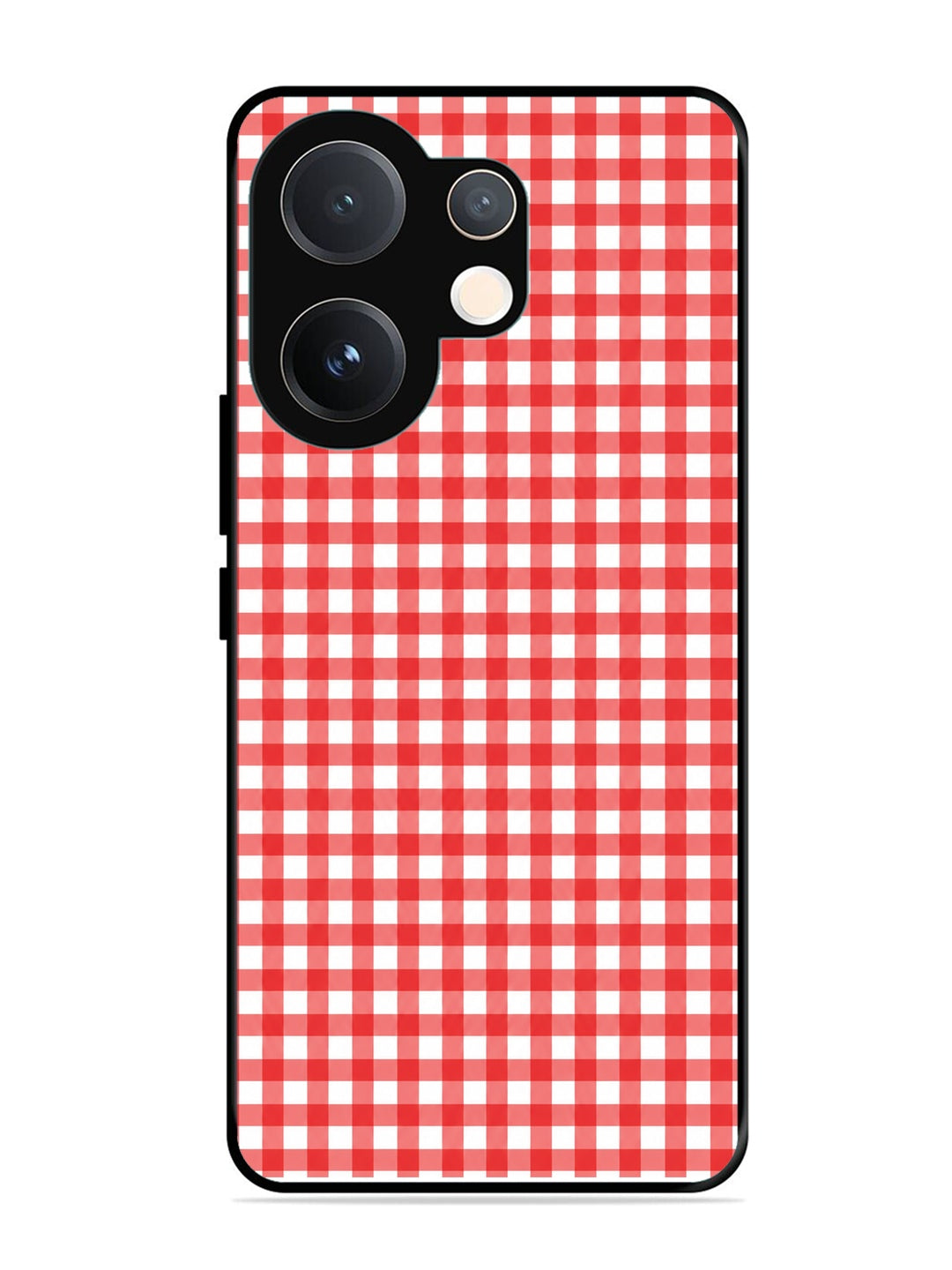 Vivo T4 Pro 5G Gingham Checks Red