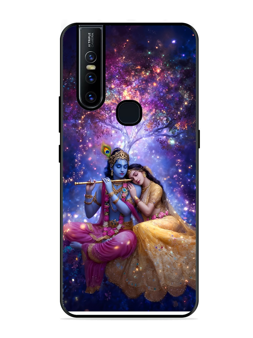 Vivo V15 Radha Krishna Enjoying Flute