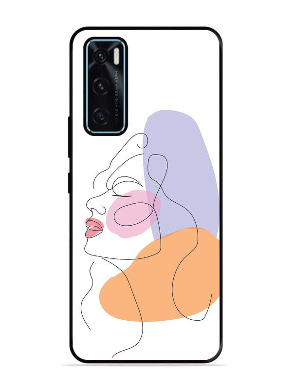 Vivo V20 SE Line Art Girl Face