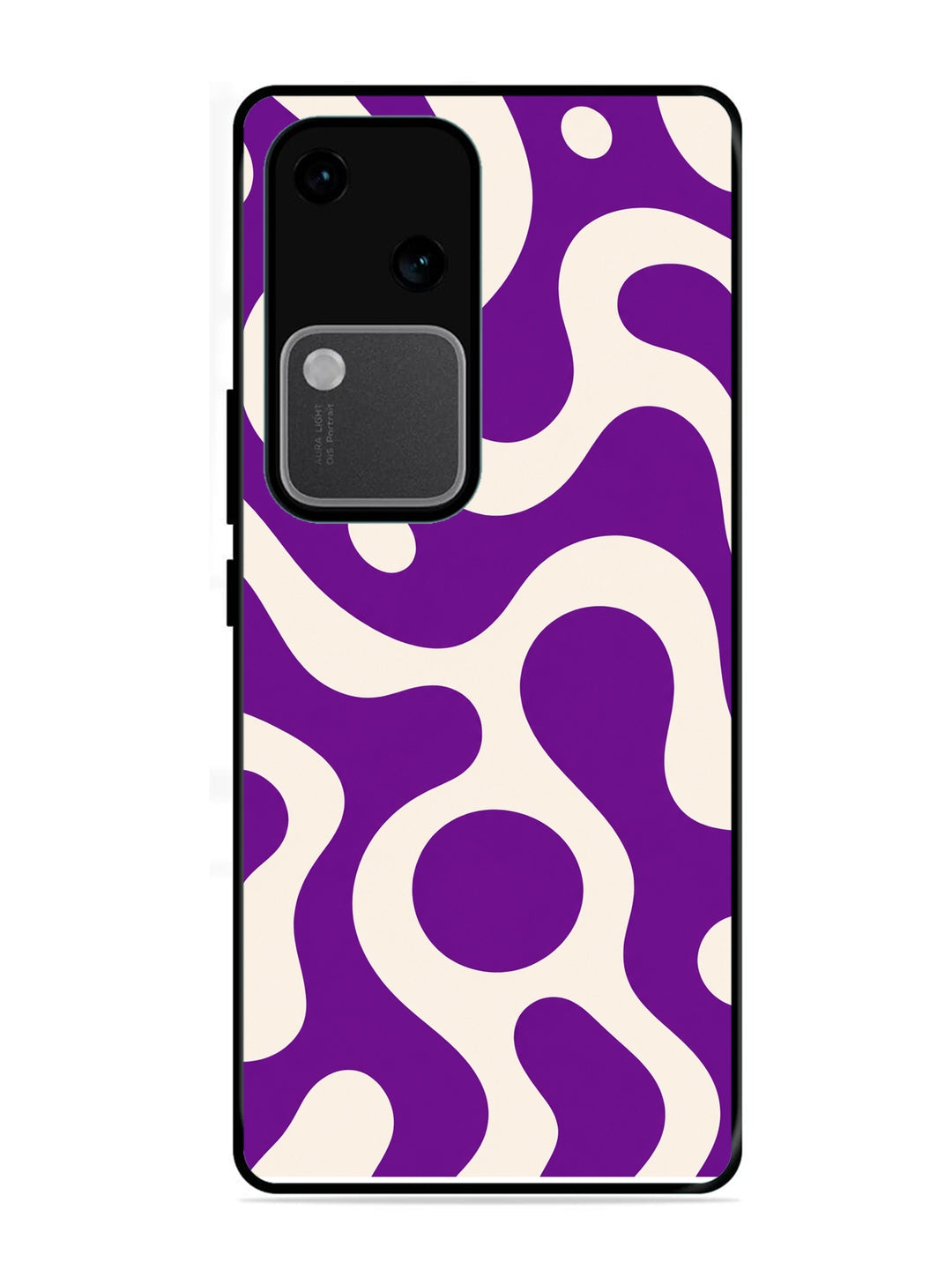 Vivo V30 5G Fluid wave pattern Purple