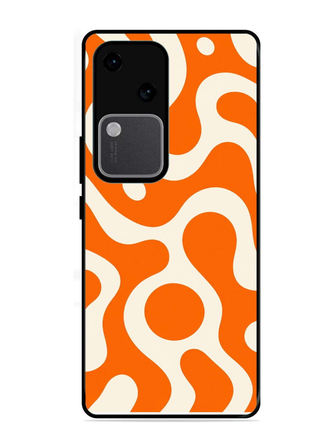 Vivo V30 5G Fluid wave pattern Vivid Orange