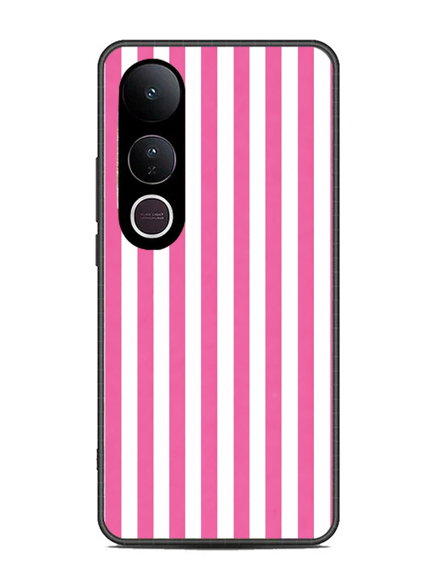 Vivo V50 Lite Vertical Stripes Pink