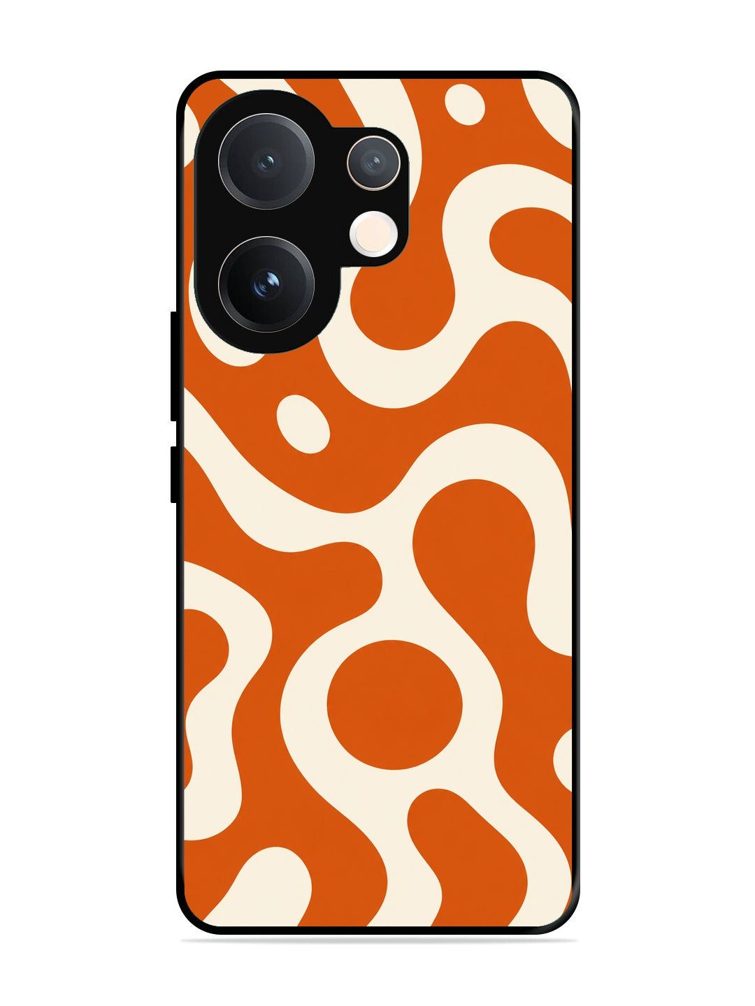 Vivo V60 Fluid wave pattern Orange