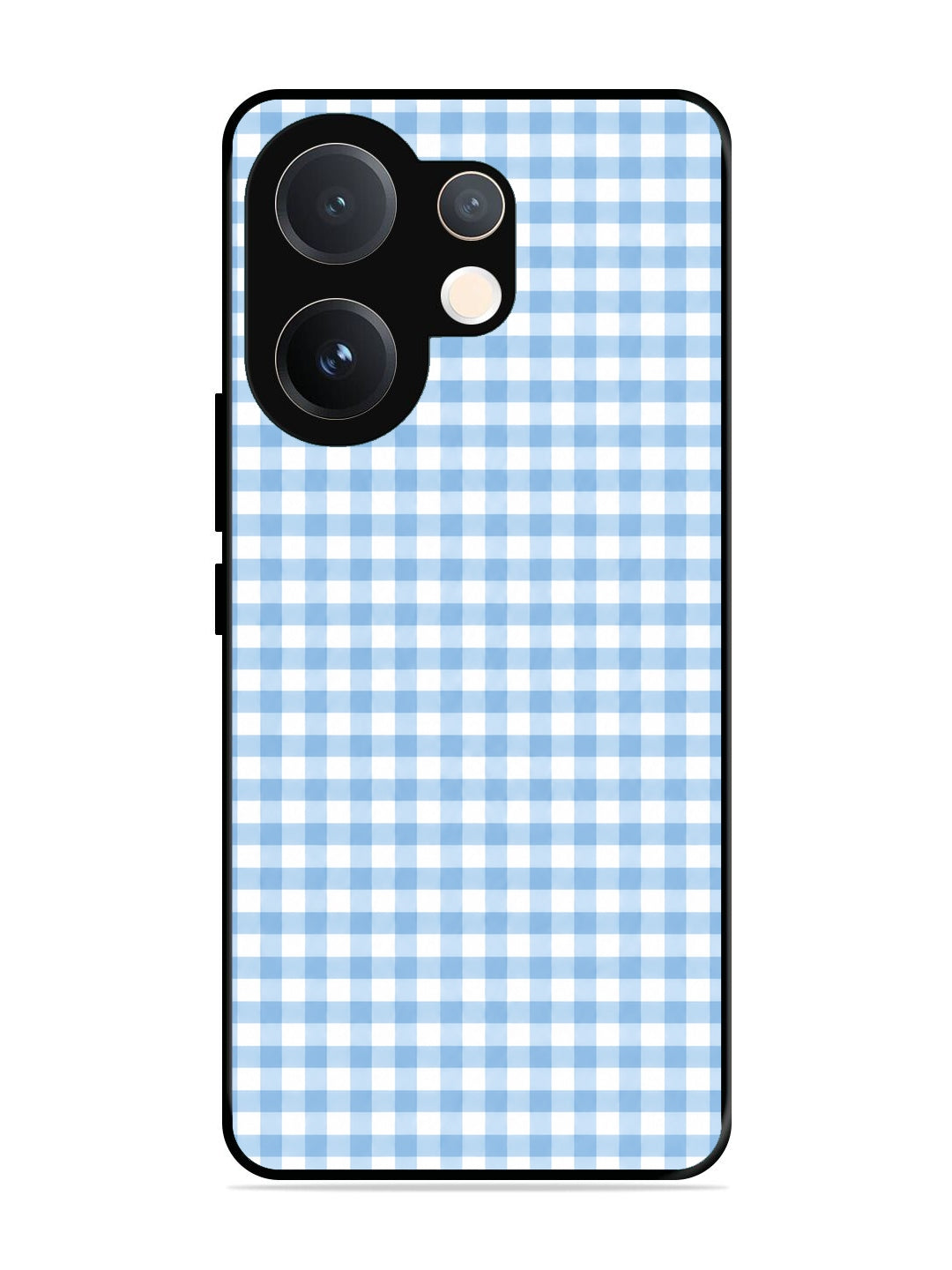 Vivo V60 Gingham Checks Sky blue