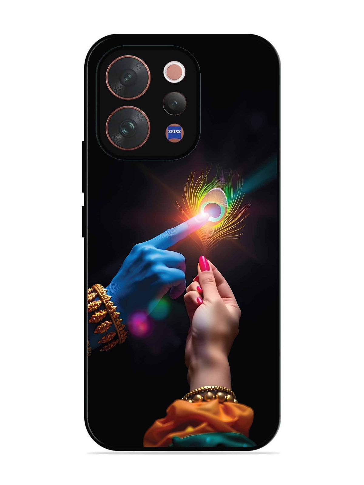 Vivo V70 5G Radha Krishna touching feather