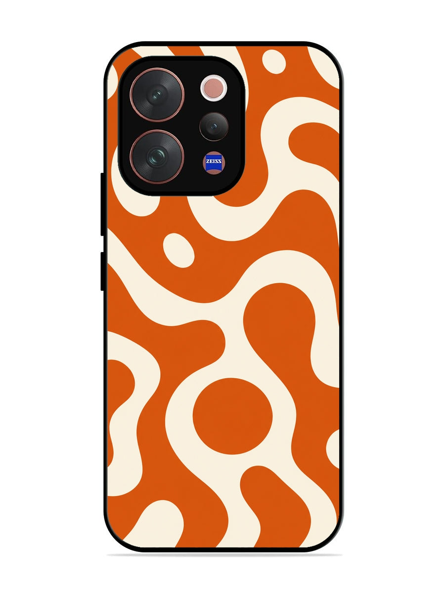 Vivo V70 5G Fluid wave pattern Orange