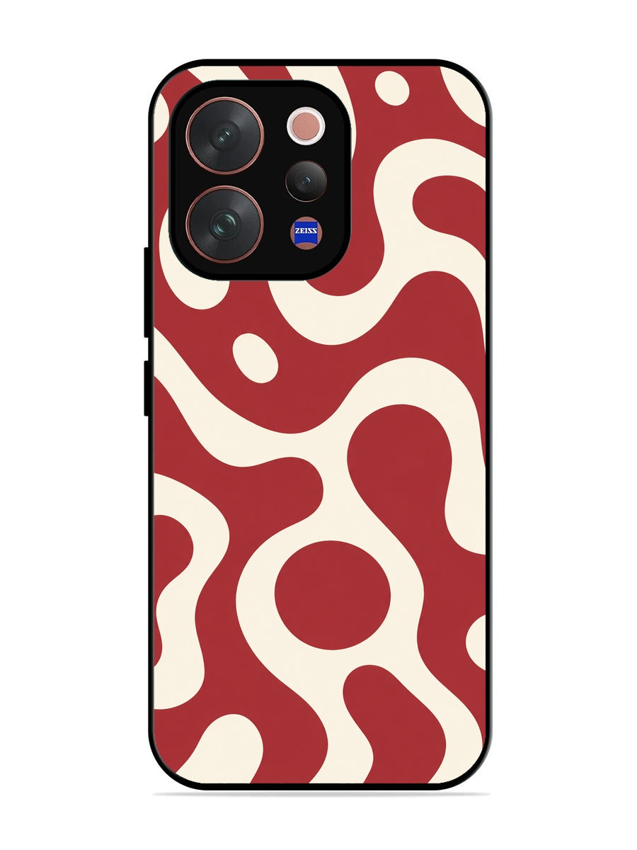 Vivo V70 5G Fluid wave pattern Red