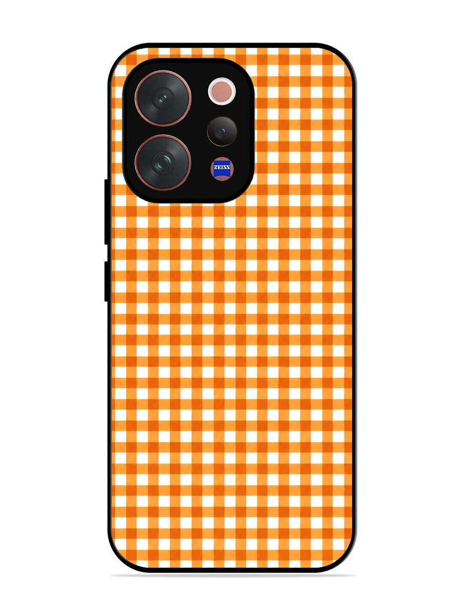 Vivo V70 5G Gingham Checks Orange