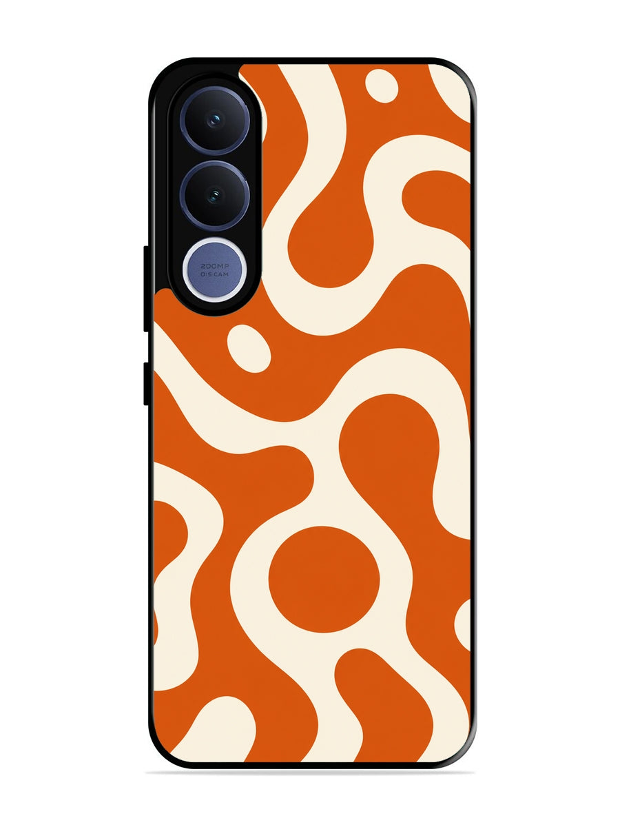 Vivo V70 fe Fluid wave pattern Orange