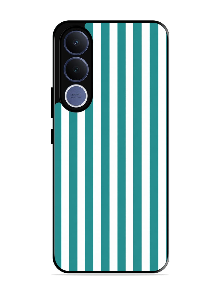 Vivo V70 fe Vertical Stripes Teal Grean