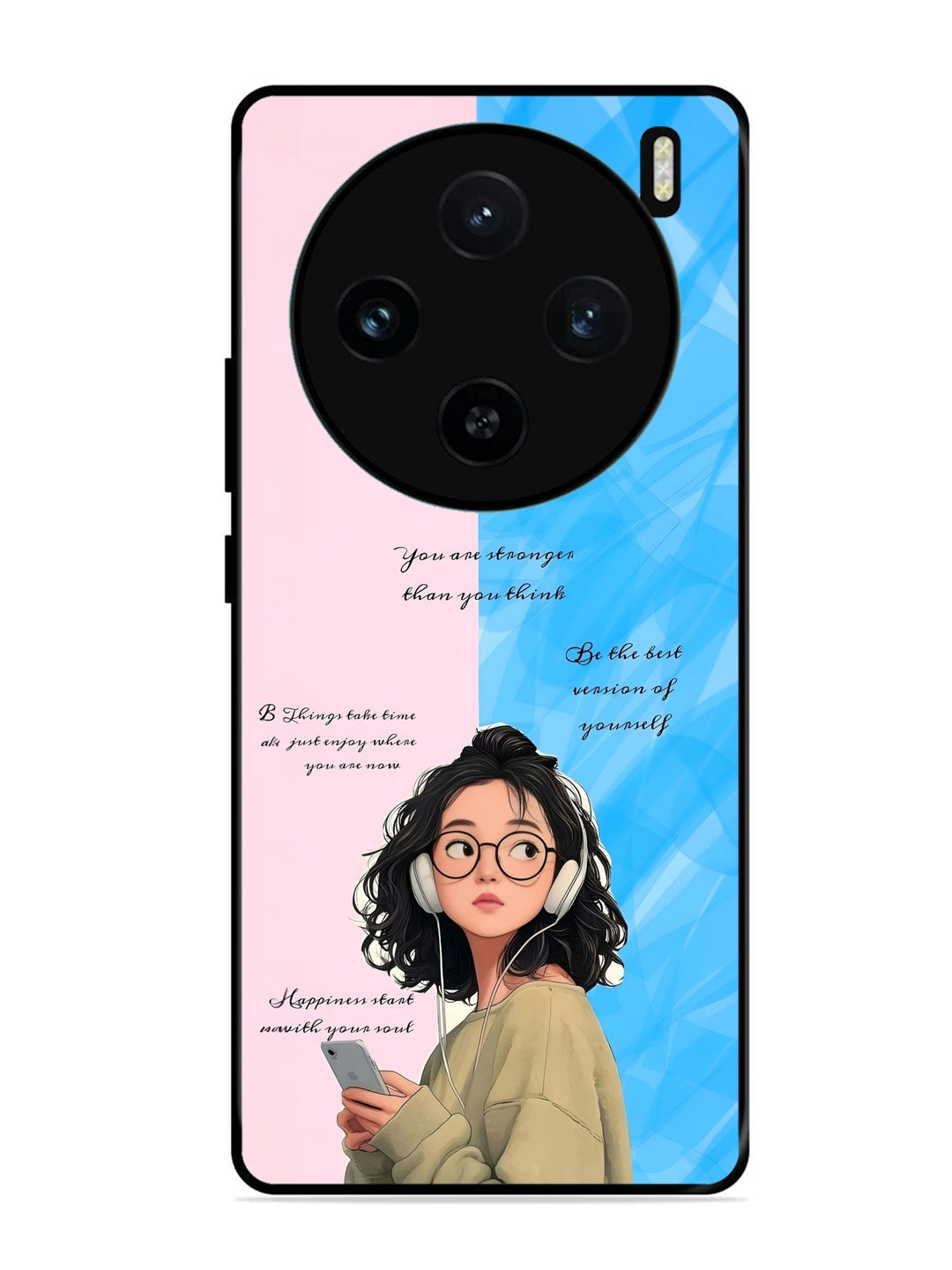 Vivo X100 5G Girl with quote
