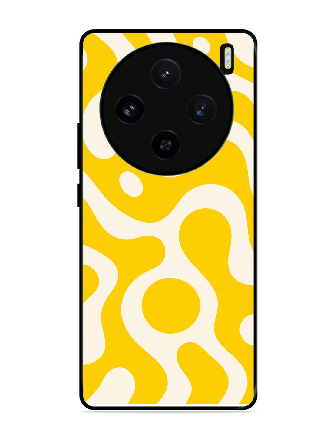 Vivo X100 5G Fluid wave pattern Dark Bright Yellow