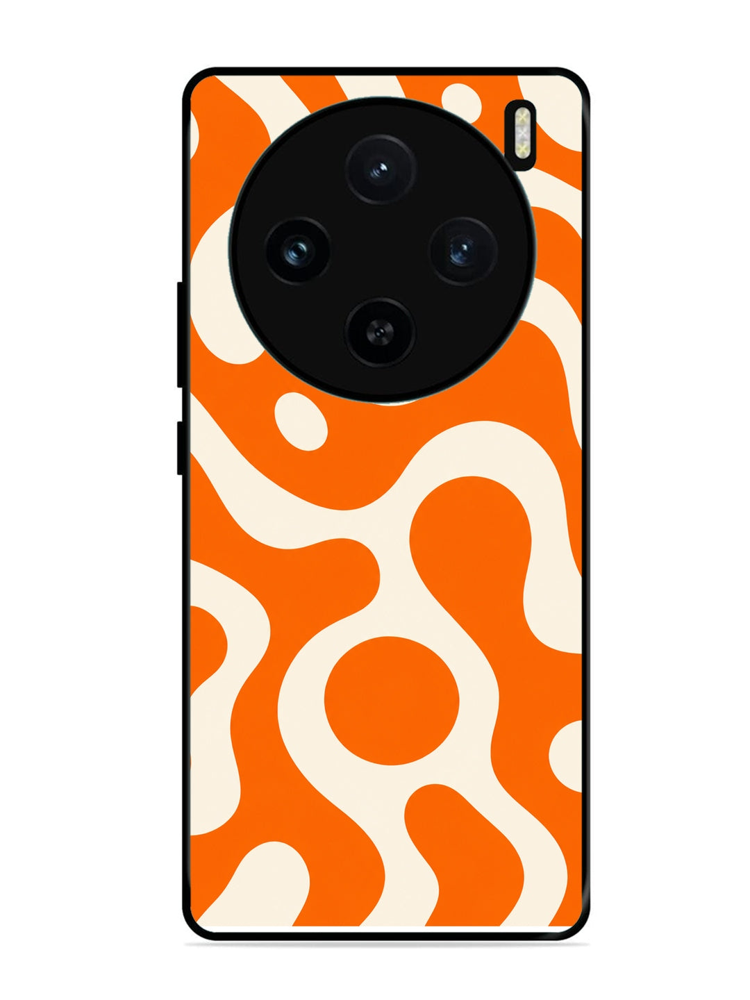 Vivo X100 5G Fluid wave pattern Vivid Orange