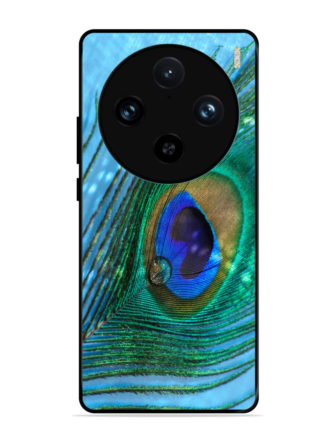 Vivo X100 Pro A drop on Peacock Feather
