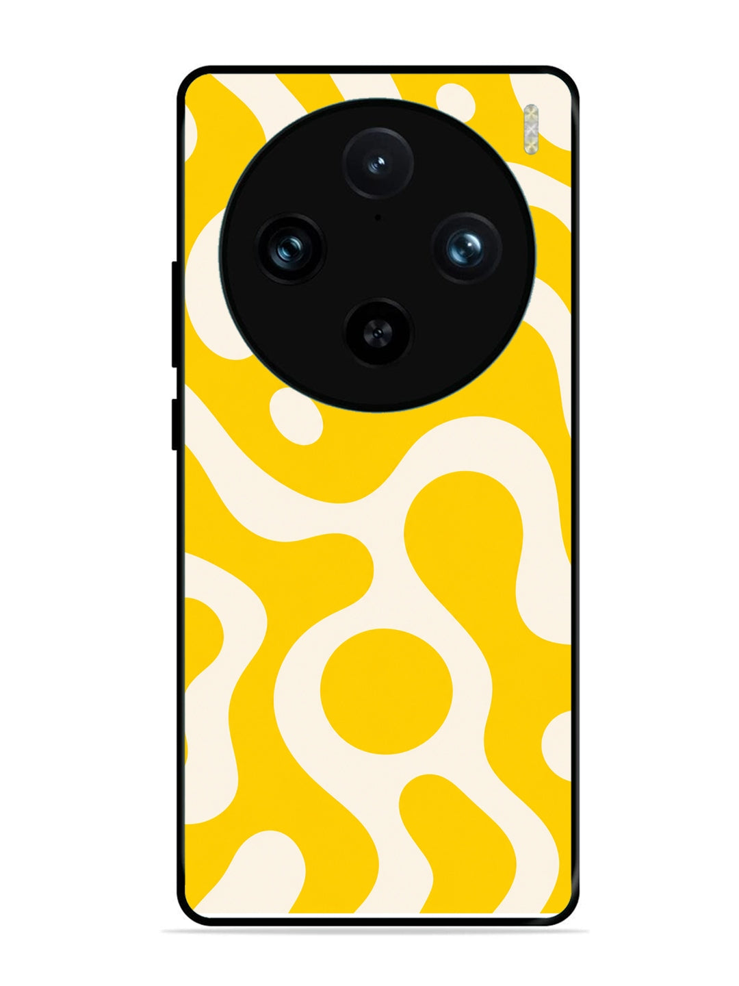 Vivo X100 Pro Fluid wave pattern Dark Bright Yellow
