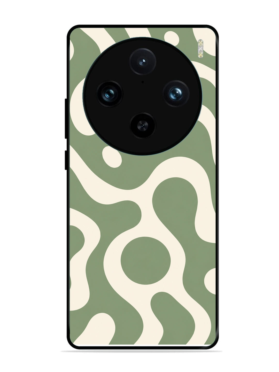 Vivo X100 Pro Fluid wave pattern Dark Sage Green
