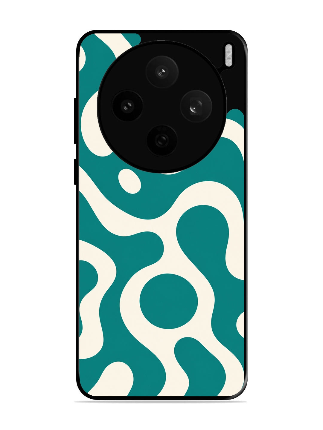 Vivo X200t Fluid wave pattern Teal Green