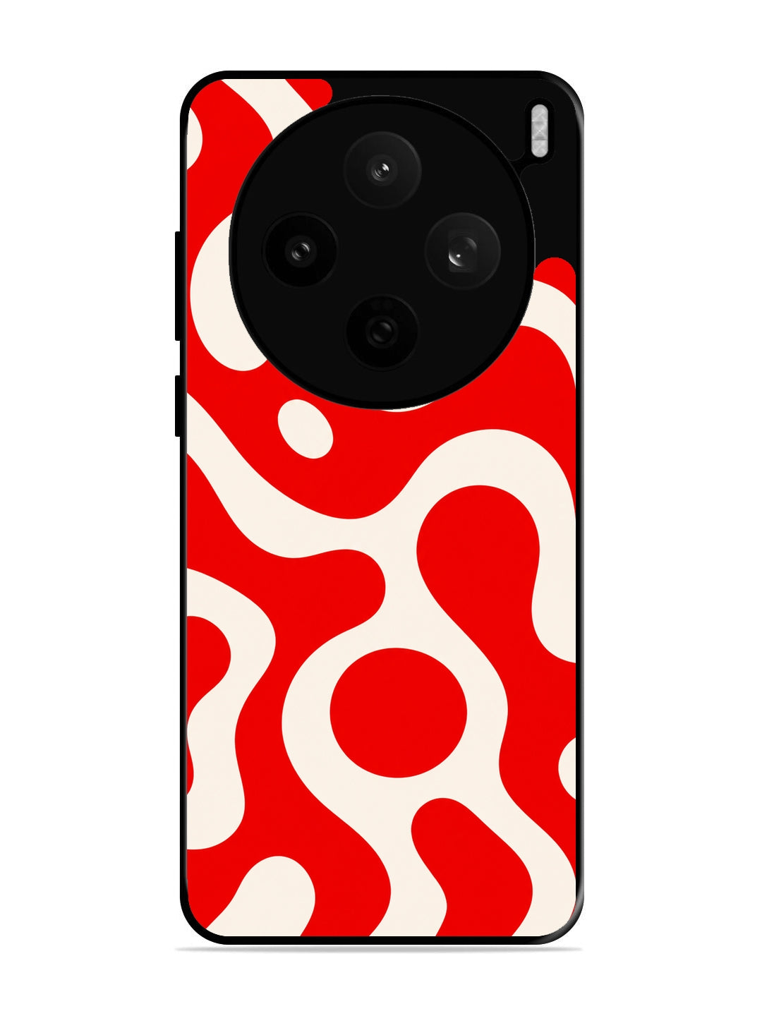 Vivo X200t Fluid wave pattern Vivid Red