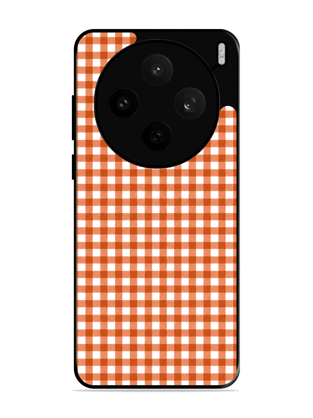 Vivo X200t Gingham Checks Burnt Orange