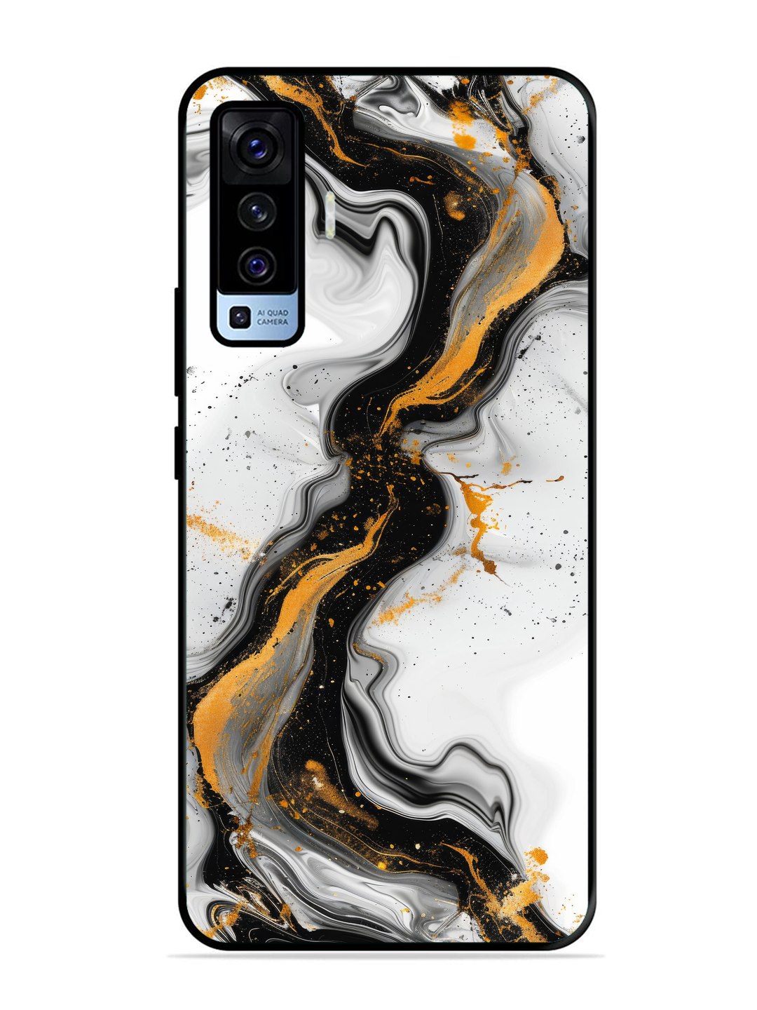 Vivo X50 Black And Golden Marble Essence