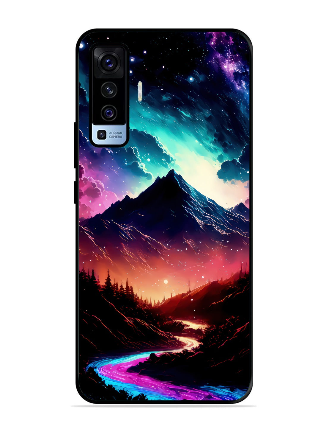 Vivo X50 mountain-valley-Colorful-cloud-at-night