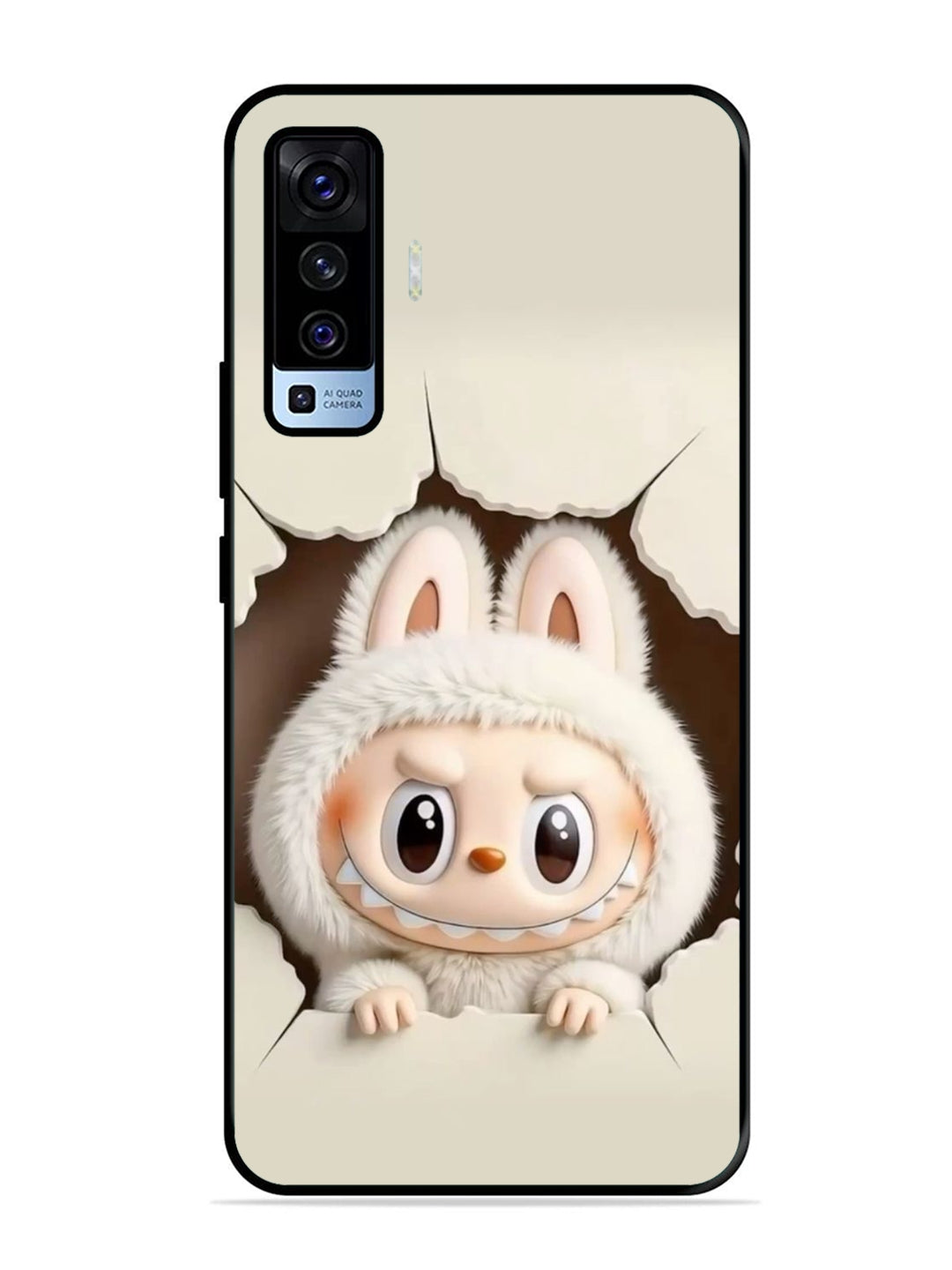 Vivo X50 Labubu from Cracked Wall