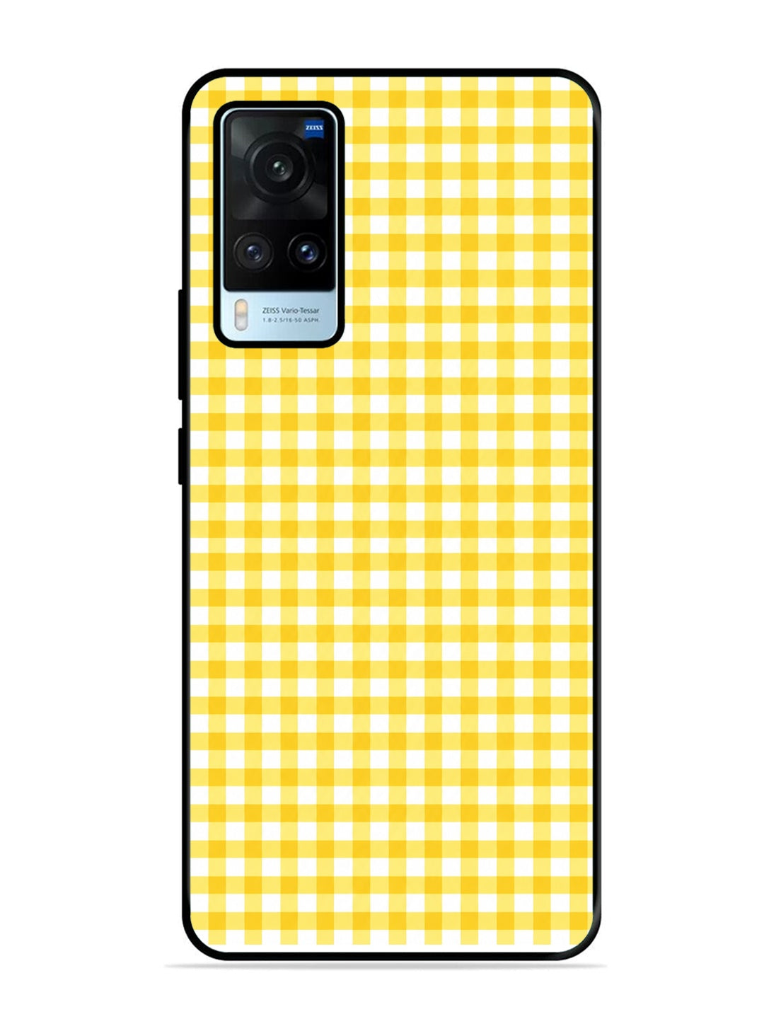 Vivo X60 Gingham Checks Yellow