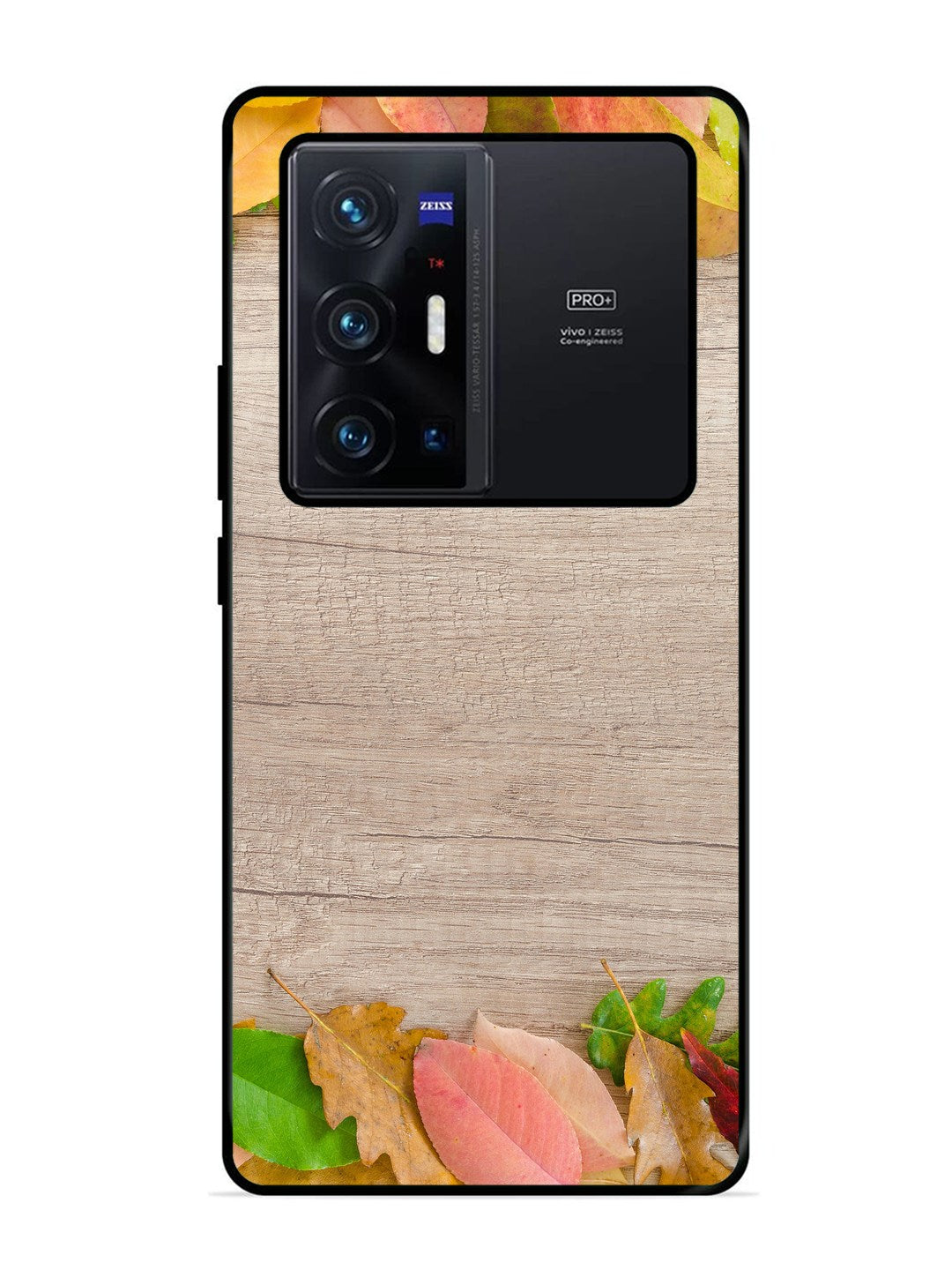 Vivo X70 Pro Plus Autumn Leafs On Wooden Table
