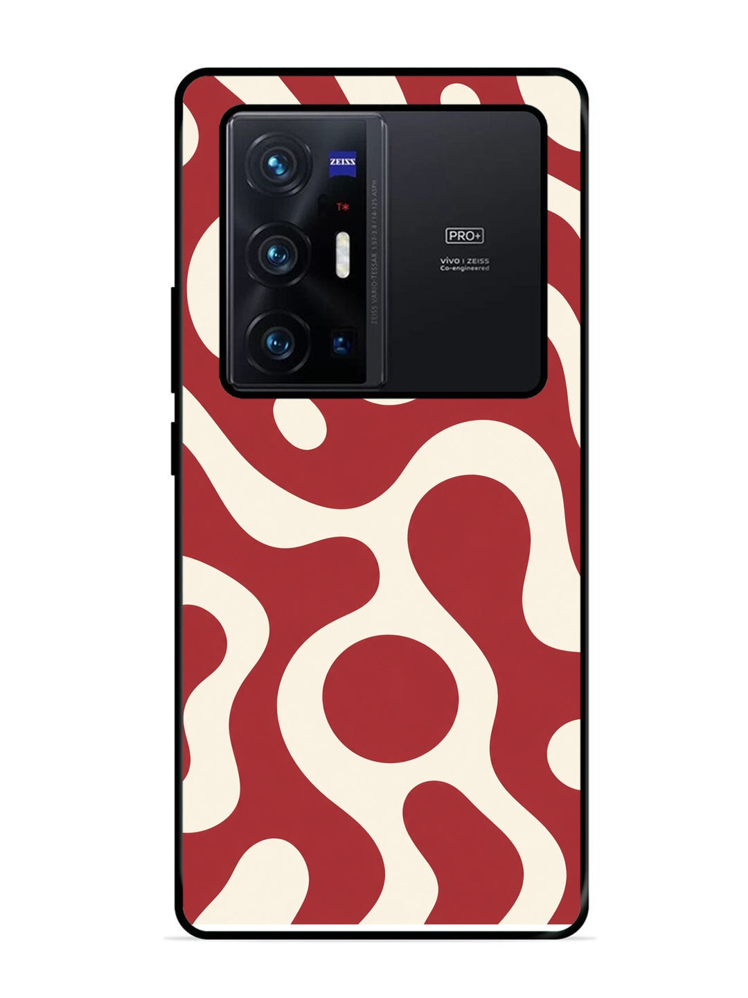 Vivo X70 Pro Plus Fluid wave pattern Red