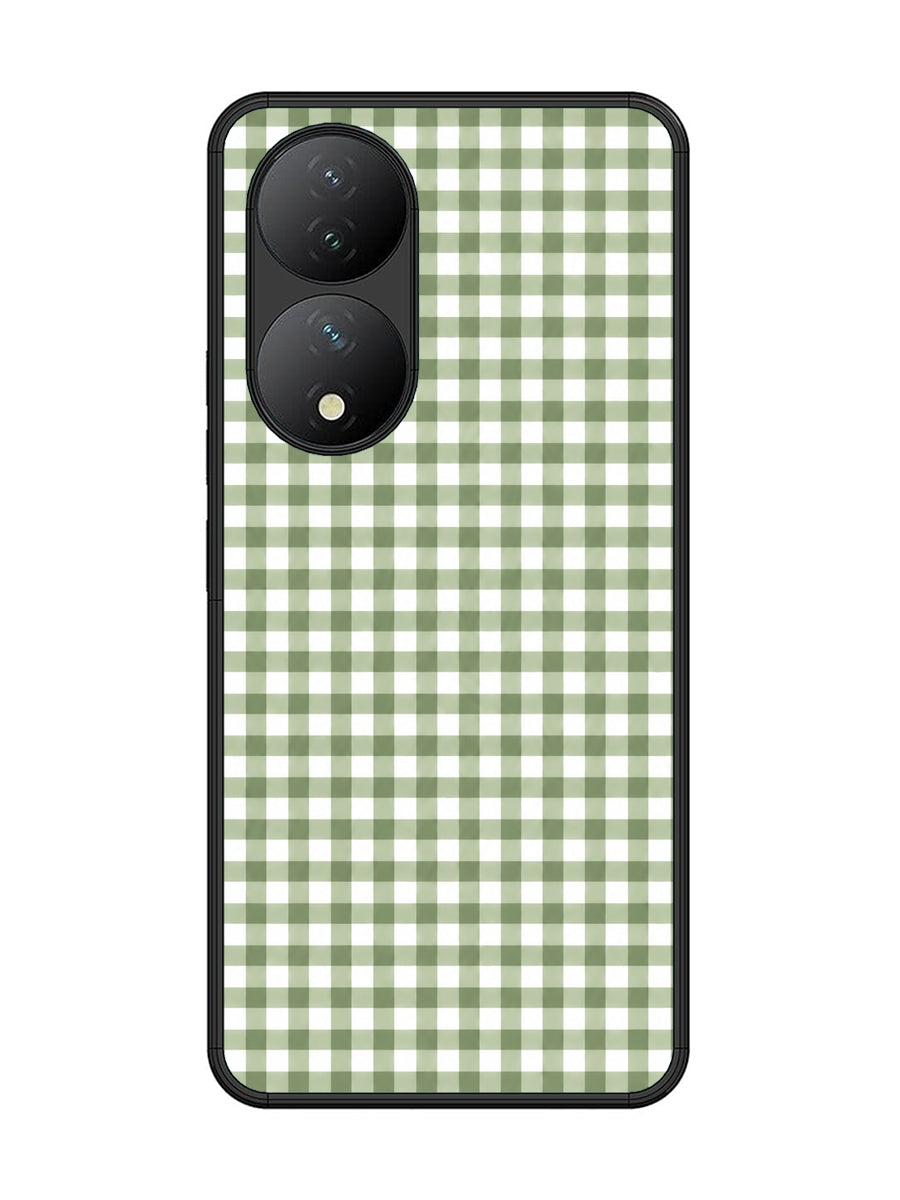 Vivo Y100 5G Gingham Checks Sage Green