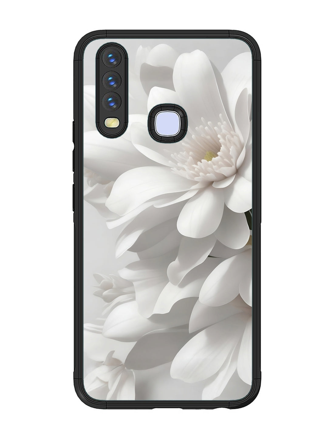 Vivo Y17 Soft Focus Purity white Flower